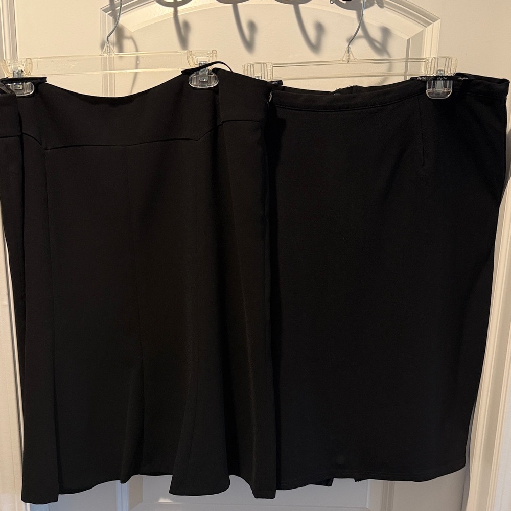 Classic Black Skirts | 1- Fit & Flare and 1 Pencil